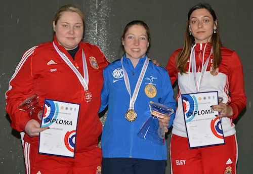 CdeE 10M 2018 CdE Gyor 2018 - Podium Pistolet Dame GOBERVILLE.jpg CdeE 10M 2018 CdE Gyor 2018 - Podium Pistolet Dame GOBERVILLE.jpg
