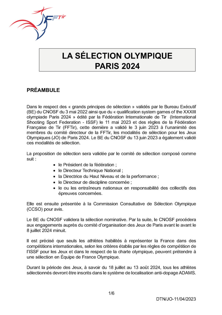 Comment se qualifier pour le tir à Paris 2024 : Le système de qualification  olympique expliqué